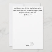 Kerst Kaart met Star (Achterkant)