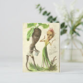 Kerst Kaart met Uien Mensen (Staand voorkant)