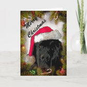 Kerst Kaart ~ Newfoundland Dog (Voorkant)