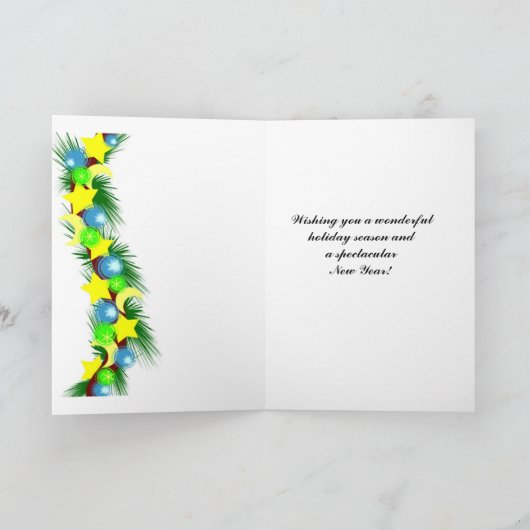 Kerst Kaart ~ Newfoundland Dog (Binnen)