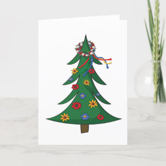 Kerst Kaart - Oekraïens Vinok