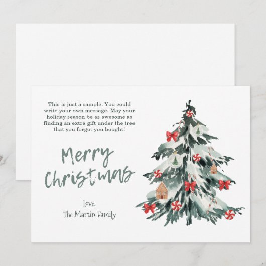 Kerst Kaart Online Wenskaarten voor Kerstmis (Voorkant / Achterkant)