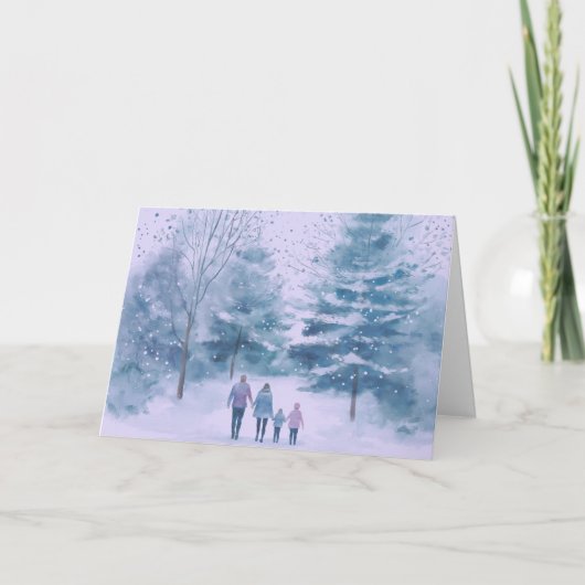 Kerst Kaart - Op weg naar huis (Voorkant)