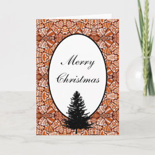 Kerst Kaart peperkoek koekjes/boom
