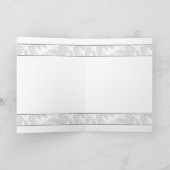 Kerst Kaart Pinup Brunette met Cadeaus (Binnen)