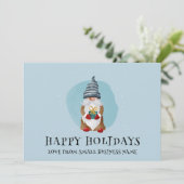 Kerst Kaart Prettige feestdagen Online Gepersonali (Staand voorkant)