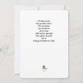 Kerst Kaart-pups met boom (Achterkant)