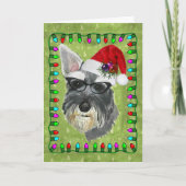 Kerst Kaart (Schnauzer) (Voorkant)