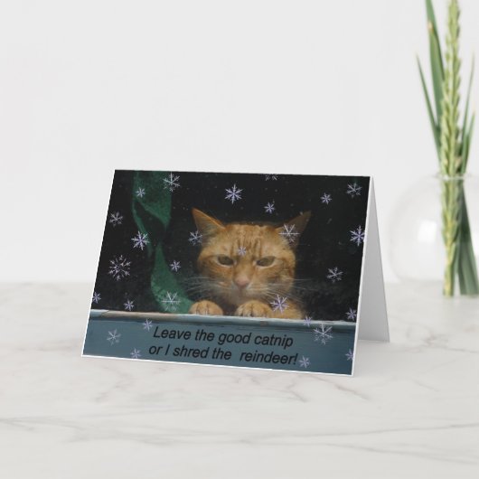 Kerst Kaart 'Shred the Reindeer' (Voorkant)