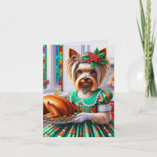 Kerst Kaart Silky Terrier