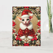 kerst Kaart Sphynx Cat (Voorkant)