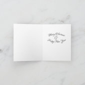 Kerst Kaart; Traditional Christmas Tree Kaart (Binnen)