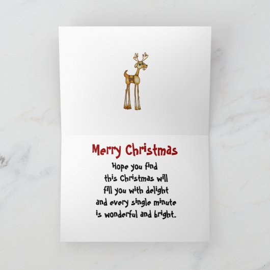 Kerst Kaart Tropical Santa (Binnen)