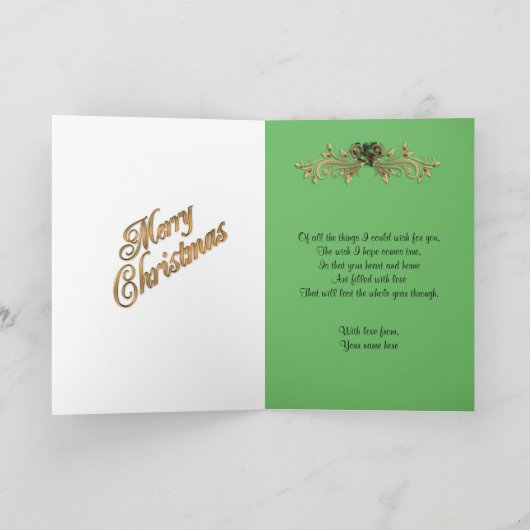 Kerst Kaart  Vader Kerst (Binnen)