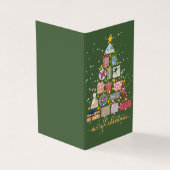 Kerst Kaart vakantie wensen aan geliefden (Buitenkant)