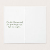 Kerst Kaart vakantie wensen aan geliefden (Binnenkant ongevouwen)