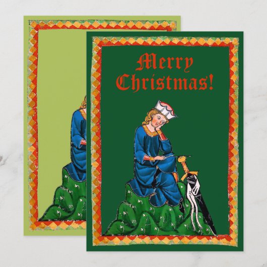 Kerst Kaart van de prins (Voorkant / Achterkant)