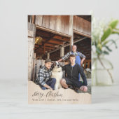 Kerst Kaart Van Foto's Boer Kerst Kaart (Staand voorkant)