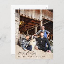 Kerst Kaart Van Foto's Boerderij Kerst Briefkaart