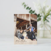 Kerst Kaart Van Foto's Boerderij Kerst Briefkaart (Staand voorkant)