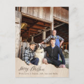Kerst Kaart Van Foto's Boerderij Kerst Briefkaart (Voorkant)