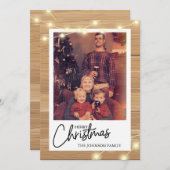 Kerst Kaart van foto's Merry Christmas Kaart (Voorkant / Achterkant)