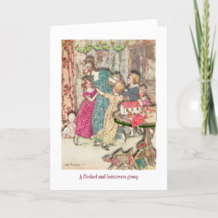 Kerst Kaart Vintage Charles Dickens Party