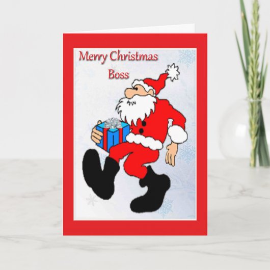 Kerst Kaart voor de baas (Voorkant)