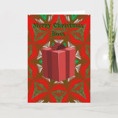 Kerst Kaart voor de baas (Voorkant)