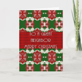 Kerst Kaart voor de buurman (Voorkant)