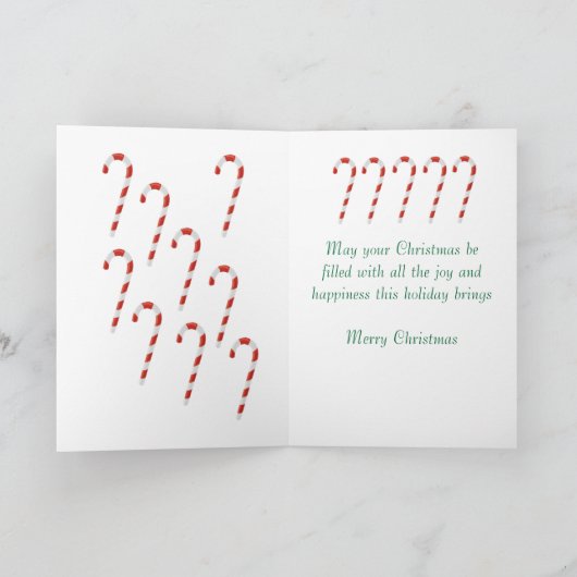 Kerst Kaart voor Godson (Binnen)