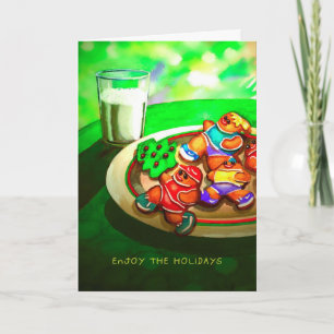 Kerst Kaart voor hardlopers - Gingerbread