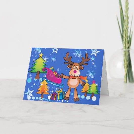 Kerst Kaart voor kinderen Kaart uitwisselingen (Voorkant)