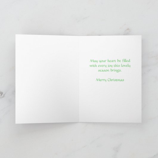 Kerst Kaart voor kleindochter (Binnen)