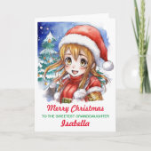 Kerst Kaart voor Kleindochter + Kleurplaat (Voorkant)