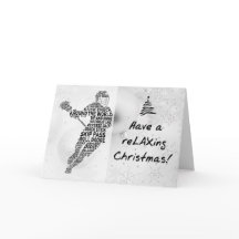 Kerst-Kaart voor Lacrosse Player