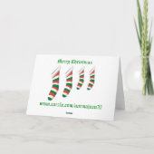 Kerst Kaart voor levering Man (Achterkant)