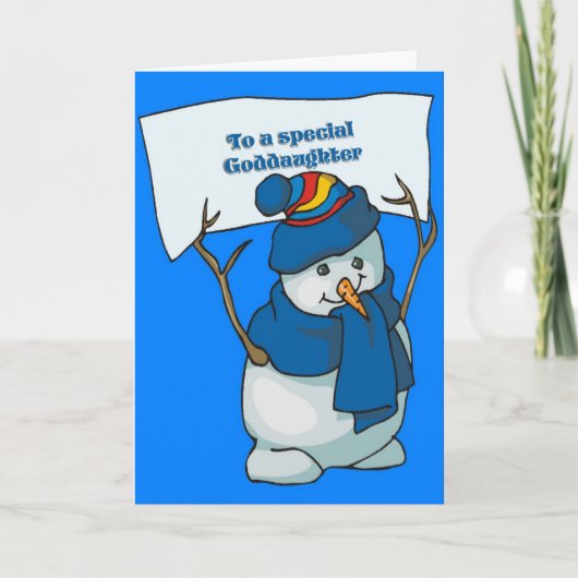 Kerst Kaart voor peetdochter (Voorkant)