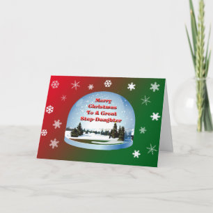 Kerst Kaart voor stiefdochter
