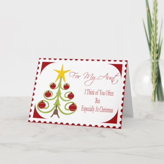 Kerst Kaart voor tante (Voorkant)