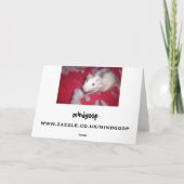 Kerst Kaart VOOR uw huisdier ratten! (Achterkant)