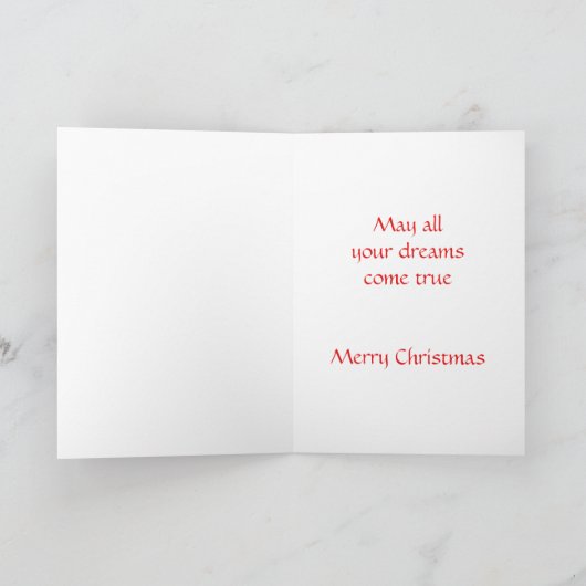 Kerst Kaart voor zoon (Binnen)