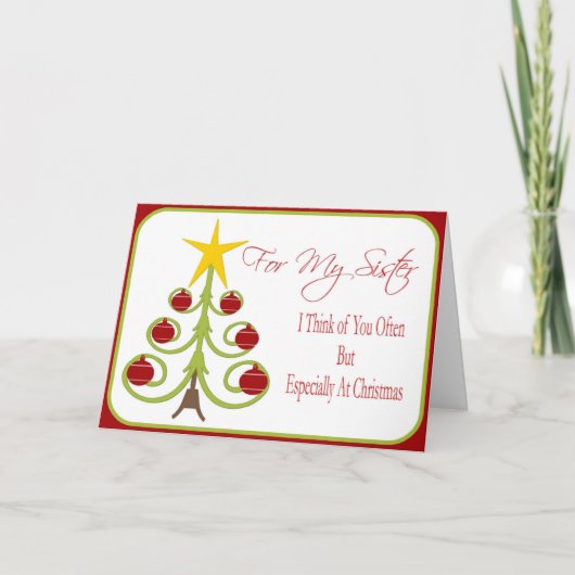 Kerst Kaart voor zus (Voorkant)