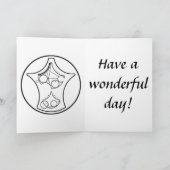 Kerst Kaart: Vrolijk kerstfeest met bomen Feestdagen Kaart (Binnen)