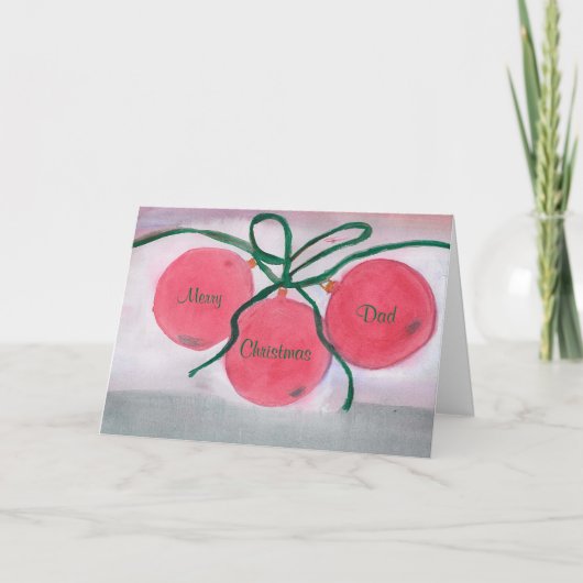 Kerst Kaart, vrolijk, papa, kerst Feestdagen Kaart (Voorkant)