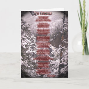 Kerst Kaart w / gedicht