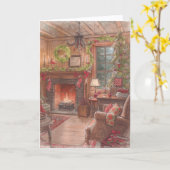 Kerst Kaart - Warm en oprechte wensen (Gele Bloem)