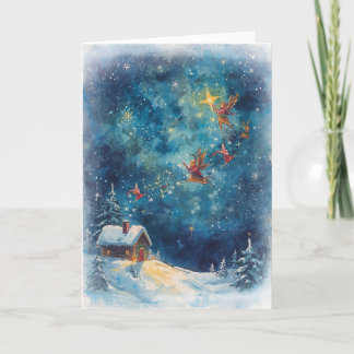 Kerst Kaart - wensen komen uit