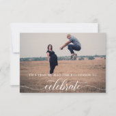 Kerst Kaart zwangerschapsaankondiging vakantie (Voorkant)