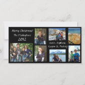 Kerst Kaart - Zwarte achtergrond (Voorkant)